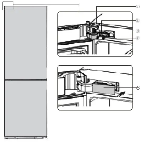 FORNO FFFFD1948 24S 11 1 CU FT Bottom Mount Refrigerator Stainless Steel with Side Grip Handle - Parts you will need 15