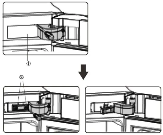 FORNO FFFFD1948 24S 11 1 CU FT Bottom Mount Refrigerator Stainless Steel with Side Grip Handle - Parts you will need 5