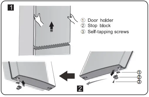 FORNO FFFFD1948 24S 11 1 CU FT Bottom Mount Refrigerator Stainless Steel with Side Grip Handle - Parts you will need 6