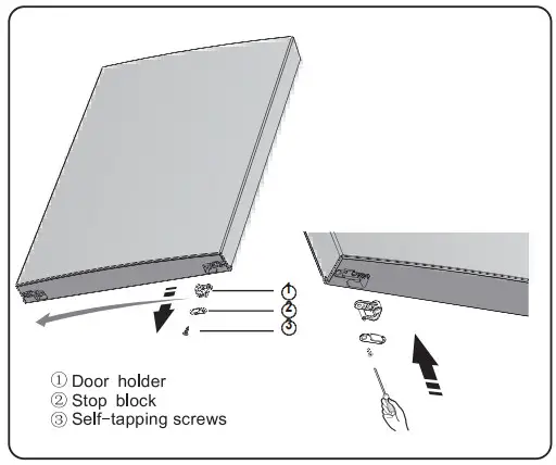 FORNO FFFFD1948 24S 11 1 CU FT Bottom Mount Refrigerator Stainless Steel with Side Grip Handle - Parts you will need 9