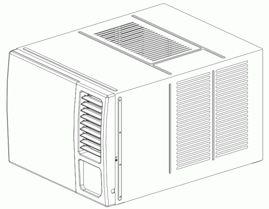 Midea MWF09HB4 Window Type Room Air Conditioner