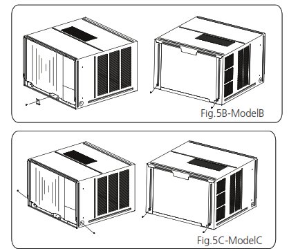 Midea MWF09HB4 Window Type Room Air Conditioner - cabinet2