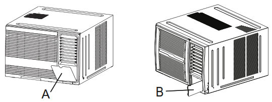 Midea MWF09HB4 Window Type Room Air Conditioner - panel cover