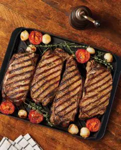 FIG 14 Grilled NY Strip Steaks