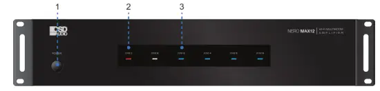 OSD AUDIO Nero MAX12 Wi Fi Multiroom Amplifier - power