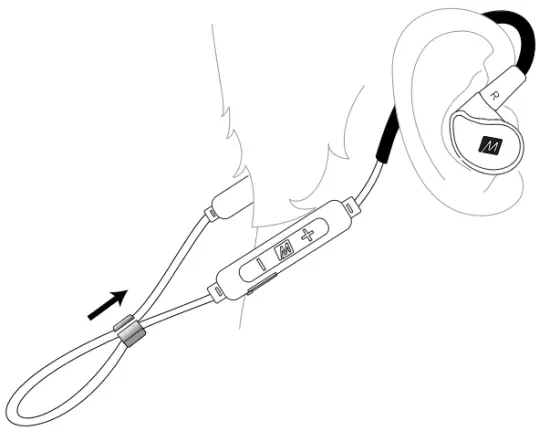 Tighten the sliding cable