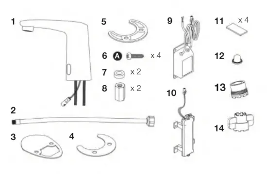Cistermiser NT-EX- Novatap- No-Touch- Hygienic- Infrared- Taps -for- Washbasins -1
