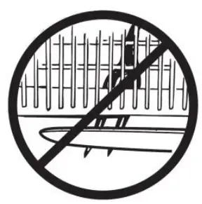 Whynter CDW-6831WES Countertop Portable Dishwasher 6 place setting LED EnergyStar Instruction Manual - Do not let any item extend through bottom