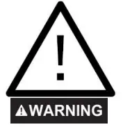 Whynter CDW-6831WES Countertop Portable Dishwasher 6 place setting LED EnergyStar Instruction Manual - Warning or Caution icon