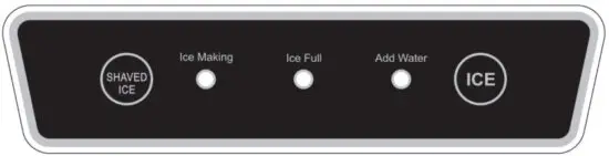 KLARSTEIN 10035578 Ice Cube Maker - CONTROL PANEL OPERATION