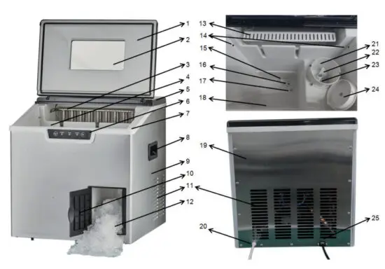 KLARSTEIN 10035578 Ice Cube Maker - PRODUCT DESCRIPTION