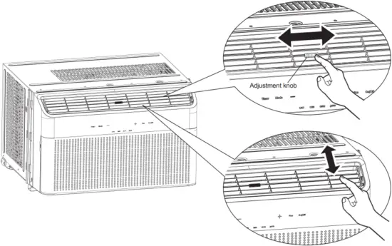 GJC08BU-A6NRNJ2A - Horizontal Airflow Adjustment