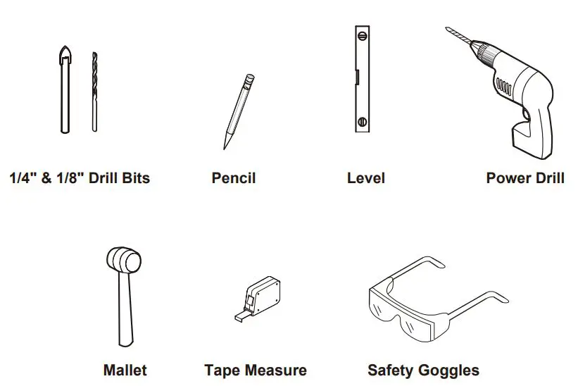 KEONJINN B09Q2SYCJG Oval Mirror LED Bathroom Mirror Instruction Manual - TOOLS REQUIED