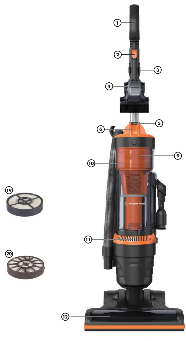 Bennett Read POWER UP Pet Multi-Cyclonic Vacuum Cleaner - product1