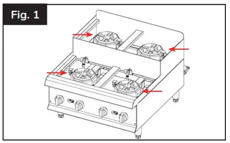 351SRCPG12NL Countertop Step Up Ranges- FIG