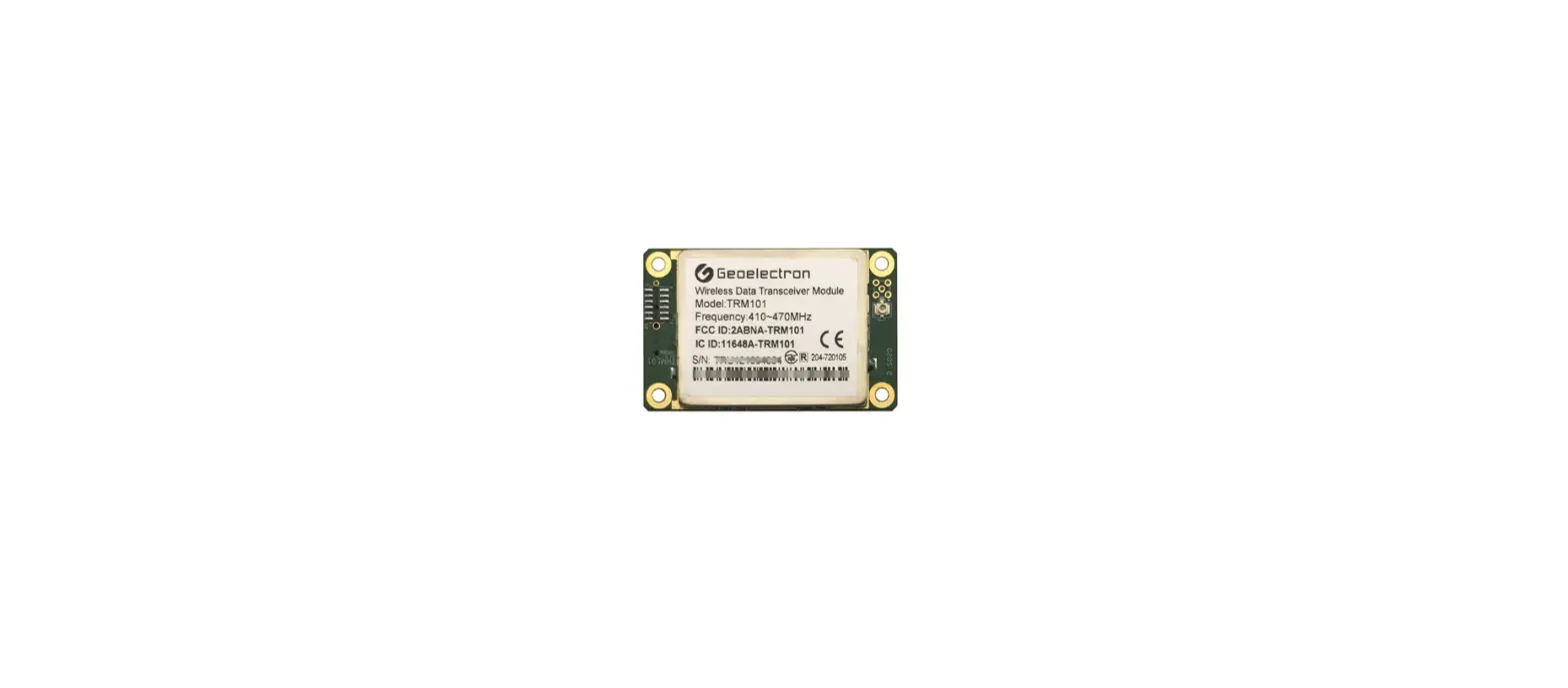 Geoelectron Trm101 Wireless Data Transceiver Module User Manual