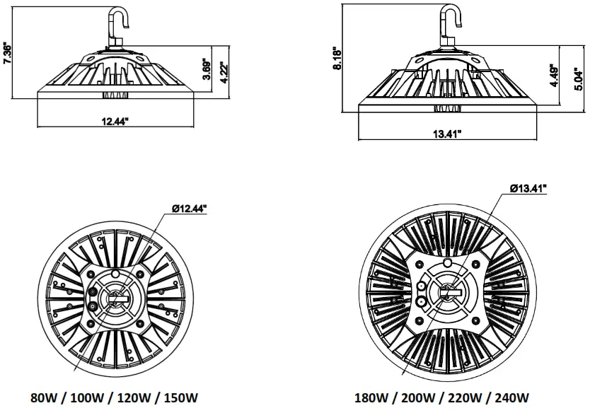 LEDone LED LOC GDHB MW High Bay Light Series - FIG
