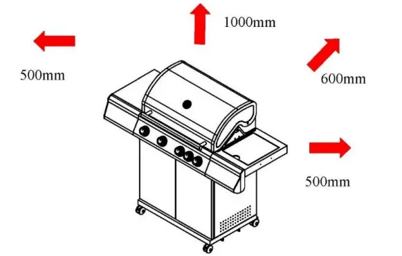 KOBE 8924 Outdoor Gas Barbecue Grill 6 1 1 - Figure 3