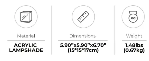 SHARPER IMAGE CU-LAMP LED Cube Table Lamp 4