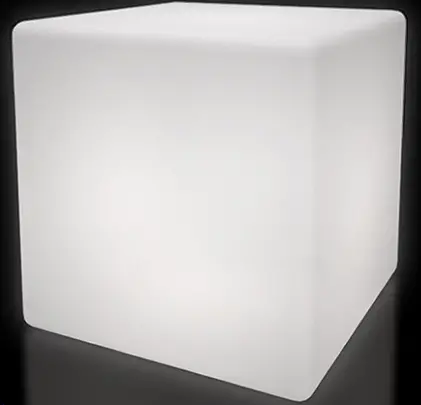 SHARPER IMAGE CU-LAMP LED Cube Table Lamp