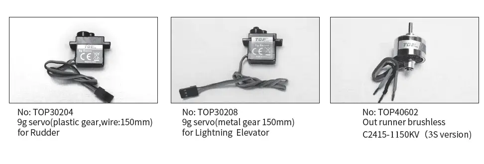 TOP RC HOBBY TOP090B Lightning 2100 Radio Control Model Airplane fig 16