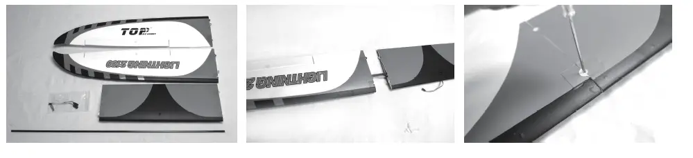 TOP RC HOBBY TOP090B Lightning 2100 Radio Control Model Airplane fig 2