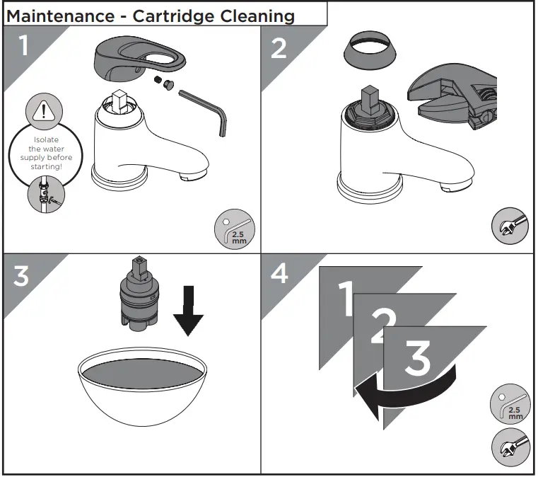 BRISTAN IRS BAS C (D1) Iris Chrome Basin Mixer Tap FIG (8).