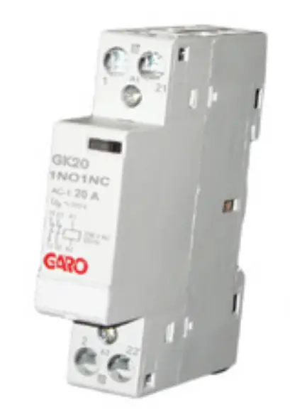 GARO-GK20-1NO1NC-Modular-Installation-Contactors