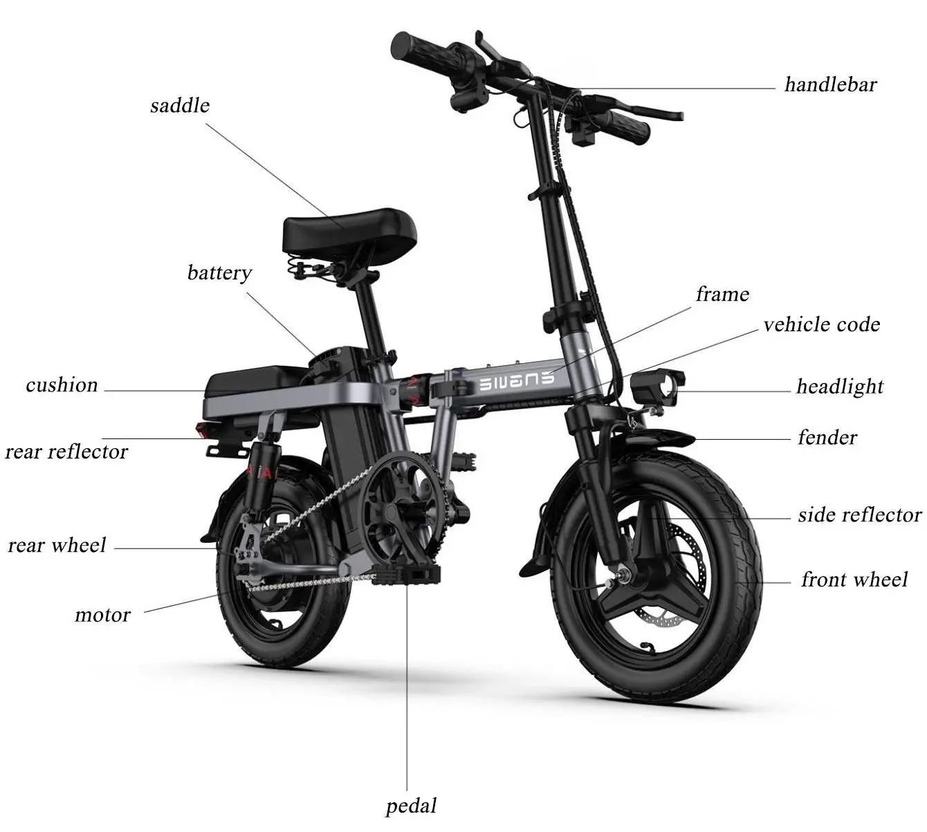 ENGWE RS6 Electric Bicycle - Bike Components