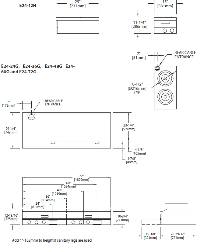 Garland E24-72G Counter Top Hot Plates and Griddles 04