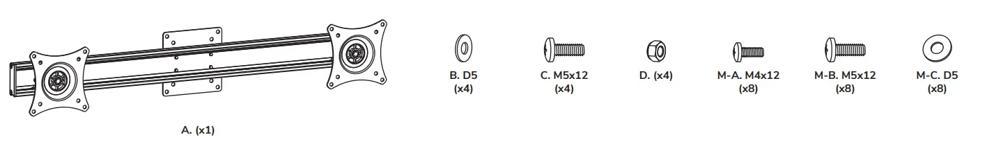 Neomounts-FPMA-CB200BLACK-Dual-Monitor-Adapter-FIG-1