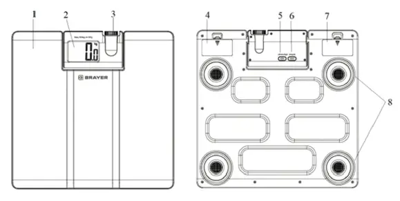 BRAYER BR3736 Electronic Personal Scale FIG (1)