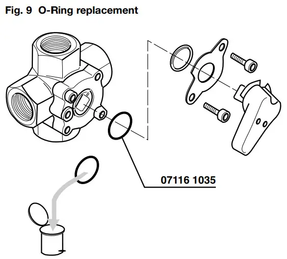 Honeywell V5442N Compact 4-way - Ring replacement