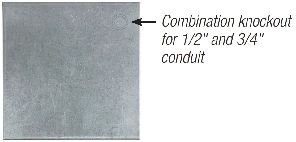 Lowell P68XA 6 Galvanized Steel Enclosure with Support Rails fig.