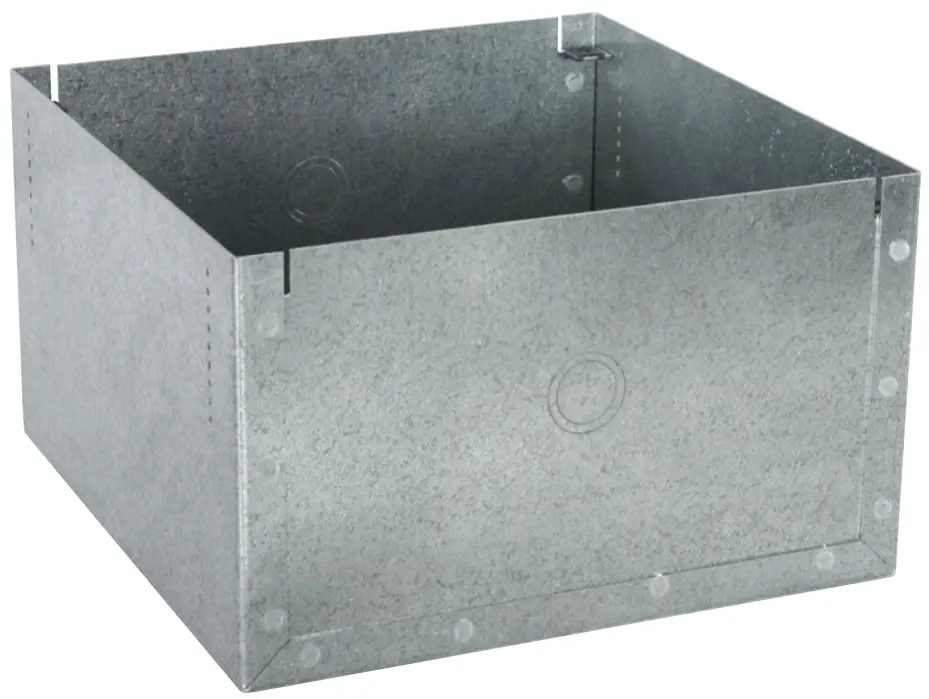 Lowell P68XA 6 Galvanized Steel Enclosure with Support Rails