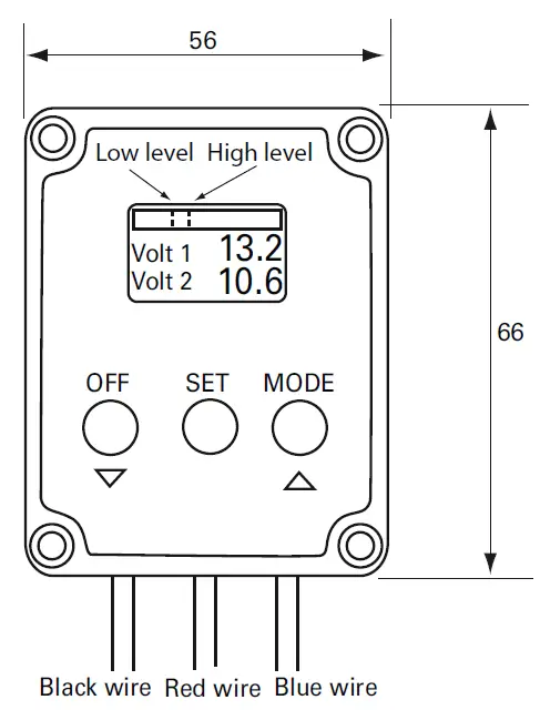 DURITE 0-852-00 12-24 volt Dual Voltage Meter 1