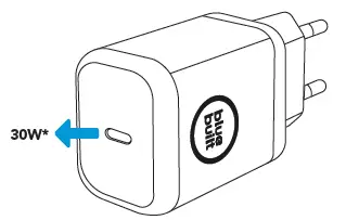 bluebuilt 886370 USB-C PD 30W Power Delivery Charger-1