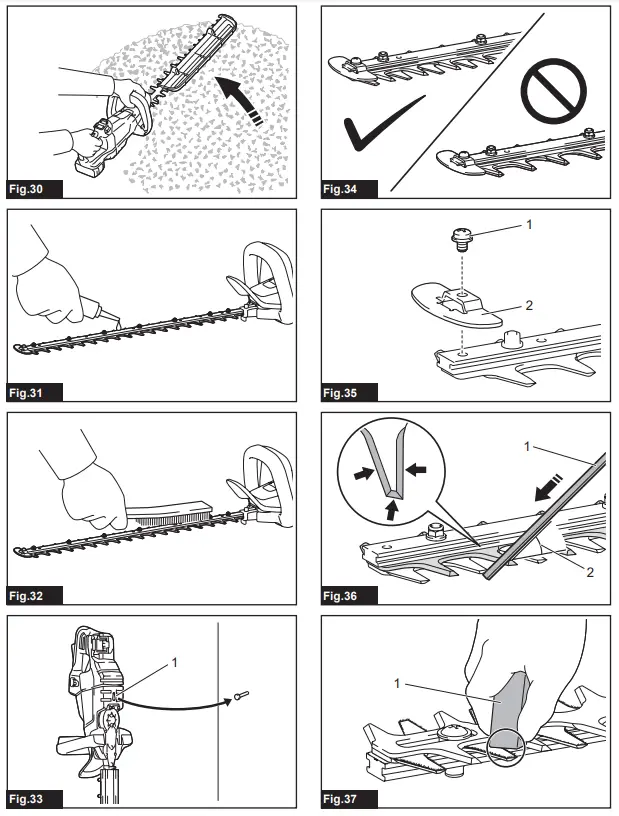 makita DUH502 Cordless Hedge Trimmer - Fig 4