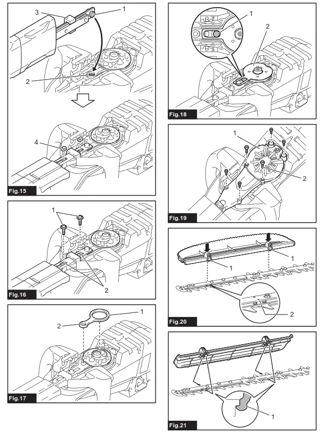 makita DUH502 Cordless Hedge Trimmer - Fig 6