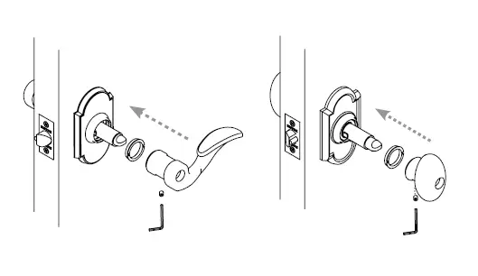 EMTEK-Key-in-Knob-Lever-Lock-with-8-Style-Rosette-Installation-fig-14