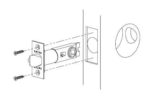 EMTEK-Key-in-Knob-Lever-Lock-with-8-Style-Rosette-Installation-fig-9