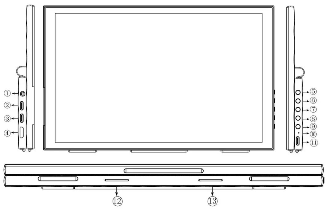 FeelWorld DH101 10.1 Inch Portable Monitor - Fig 1
