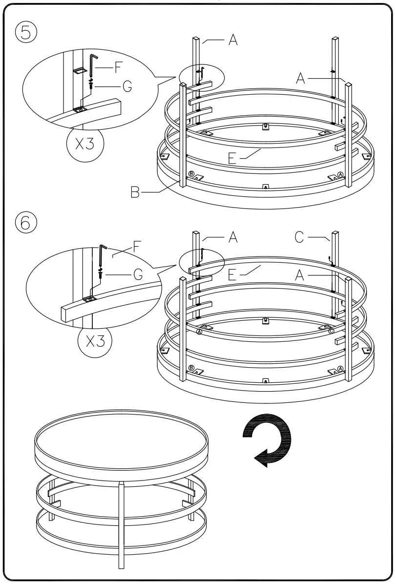 ASHLEY T171-8 Furniture Montiflyn Round Cocktail Table - fig 1