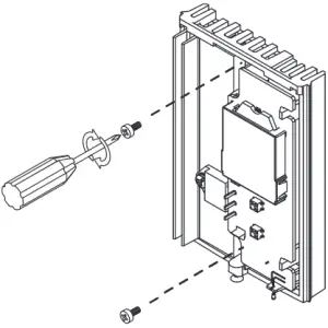 Honeywell RLV3120 - Installing the faceplate 1