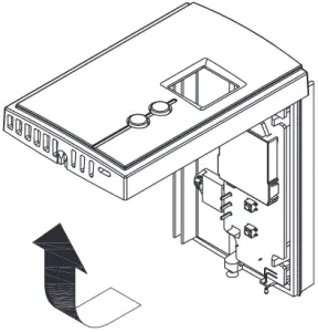Honeywell RLV3120 - Removing the faceplate 2