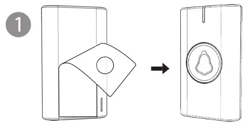 KERUI MY7+F58 Wireless Doorbell - installation 3