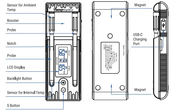 TempSpike TP962 II Truly Wireless Cooking Thermometer - Features