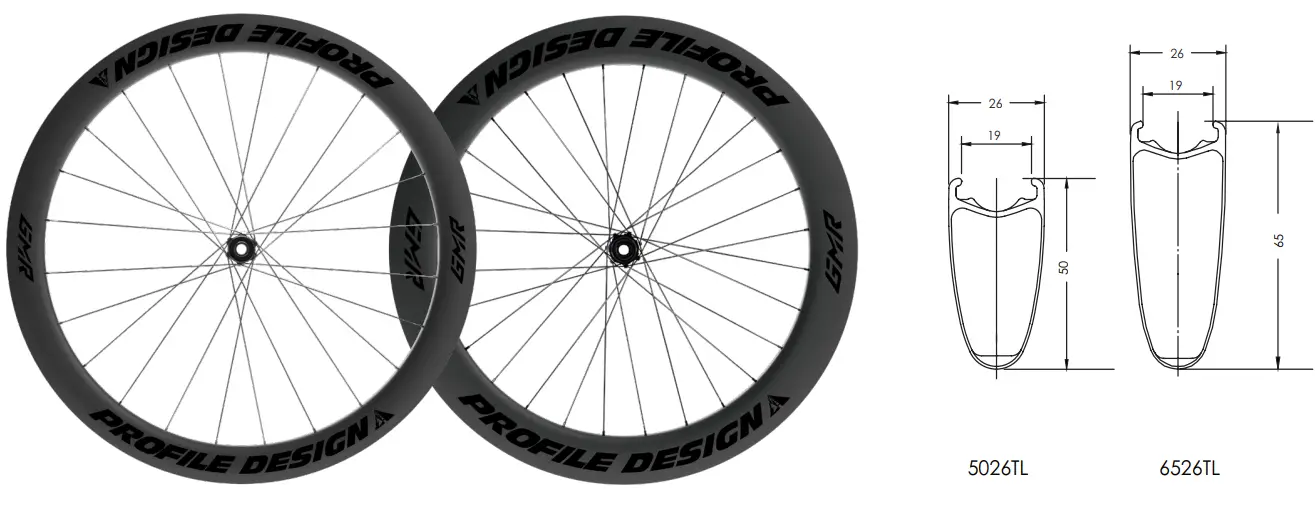 PROFILE DESIGN GMR 50 Carbon Tubeless Disc-Brake Wheelset - fig 2