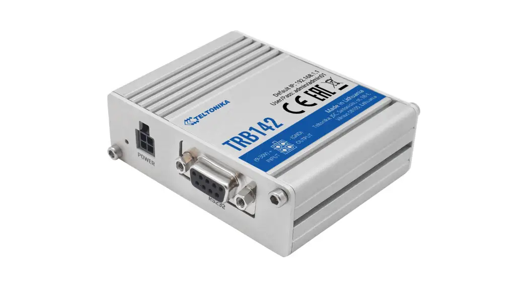 Teltonika Trb142 4g Lte Rs232 Gateway User Guide Teltonika Trb142 4g Lte Rs232 Gateway User Guide