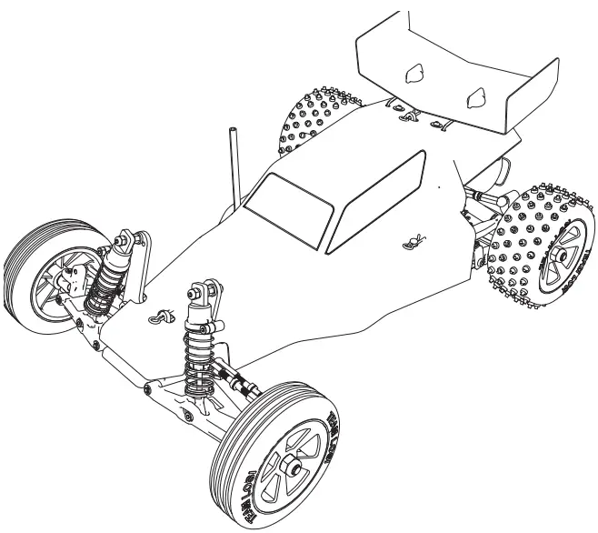 Astra MINI JRX2 2WD Buggy Brushed RTR Blue 2.4Ghz Inkl-fig1